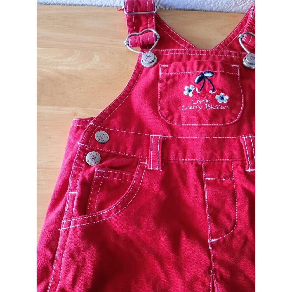 Faded Glory Cherry Red 18 Month Overall Skirt For Girls - Picture 6 of 8